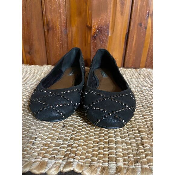 Zara Woman black beaded flats size 39 - Picture 1 of 7